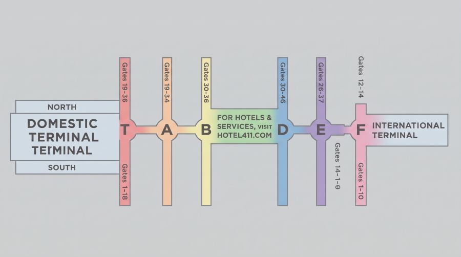ATL Concourse Gate Map