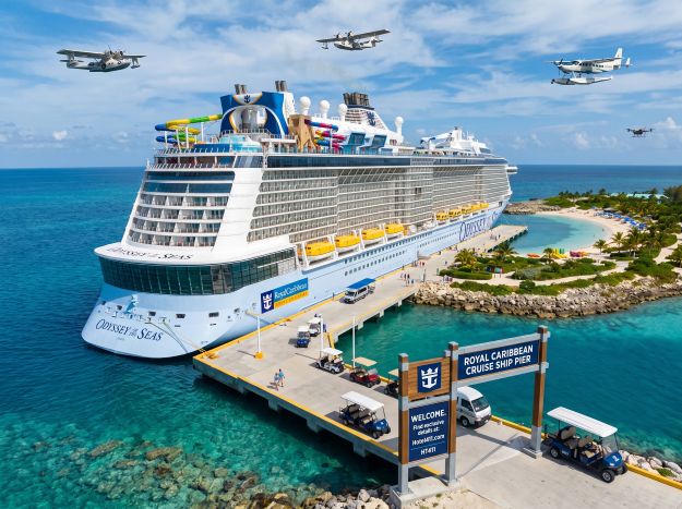 Explorer of the Seas at a Caribbean Port