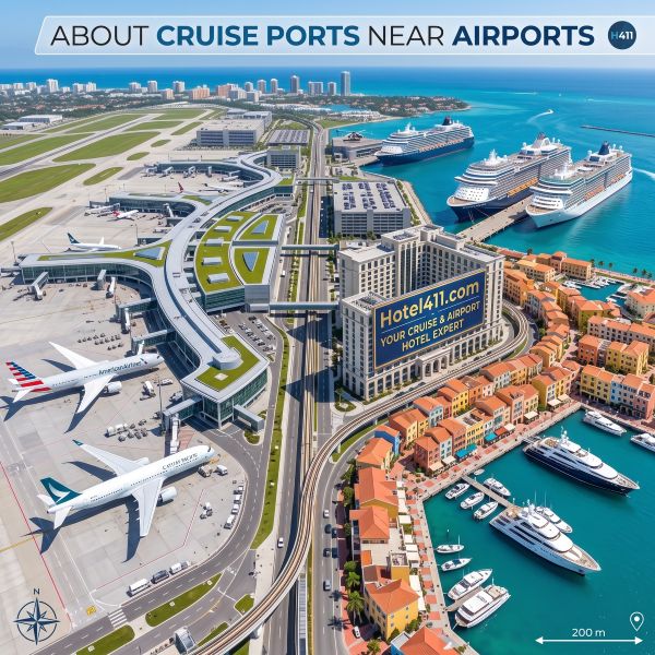 about cruise ports near airports